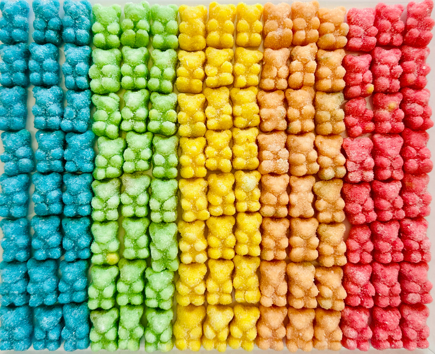 Rainbow Sour Gummy Acrylic Tray
