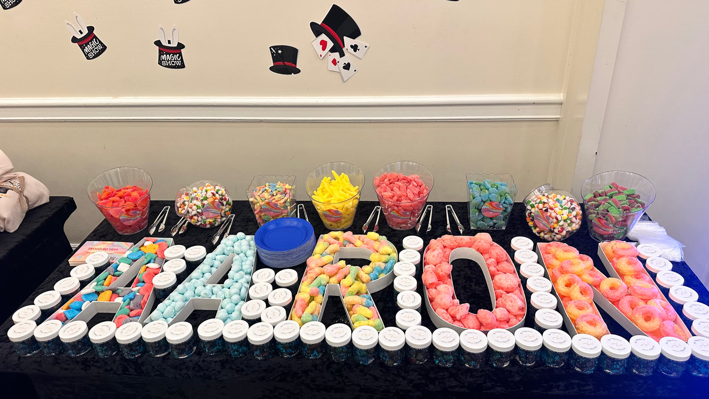 Custom Candy Letters & Numbers