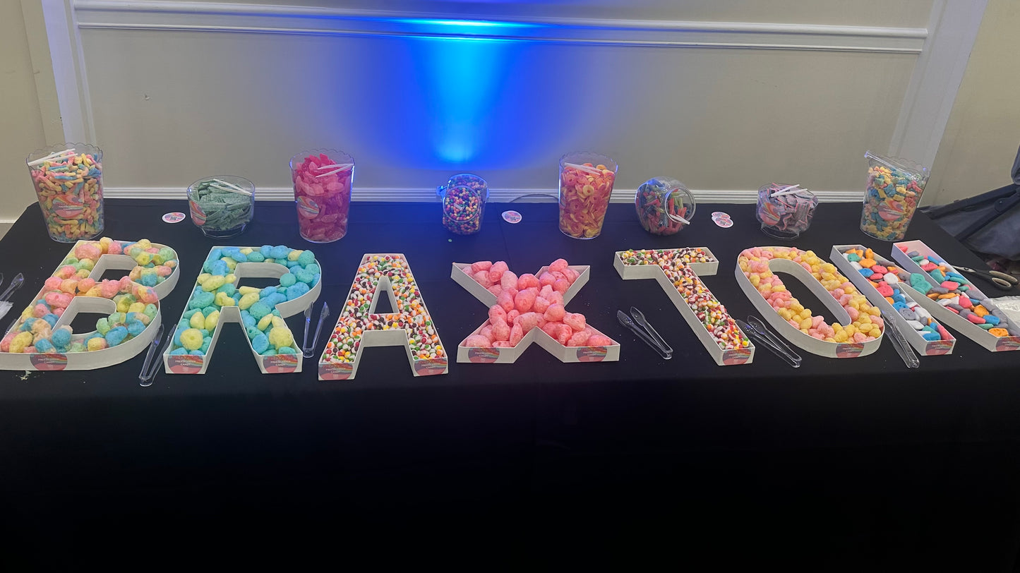 Custom Candy Letters & Numbers