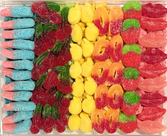 Rainbow Sour Gummy Large Acrylic Tray