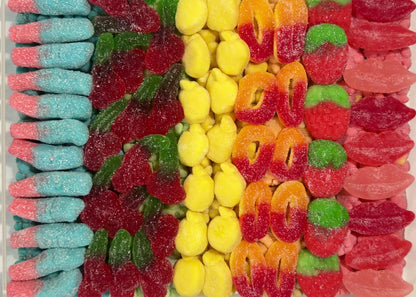 Rainbow Sour Gummy Large Acrylic Tray